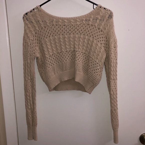 Glimmer Sweaters - Glimmer cropped sweater